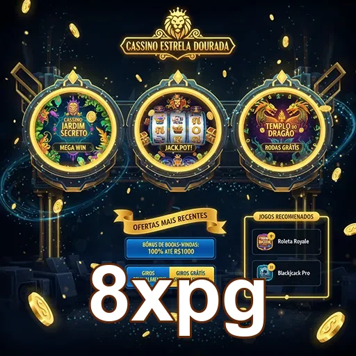 Logo do cassino Estrela Dourada, destaque do site 8xpg com jogos emocionantes.