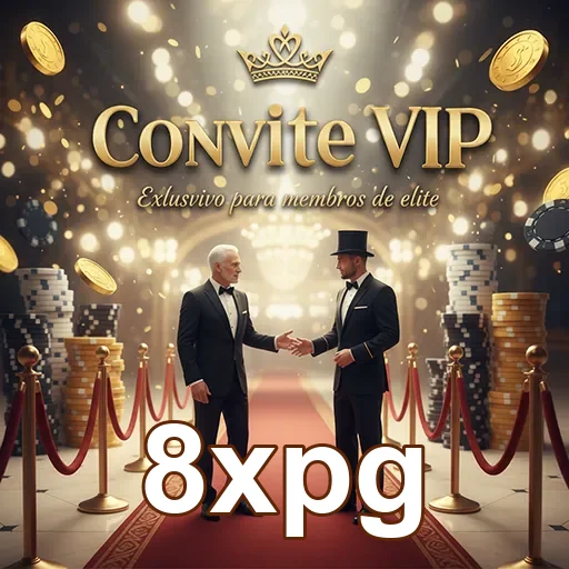 Convite VIP dos serviços oferecidos pelo 8xpg, destacando exclusividade e sofisticação.